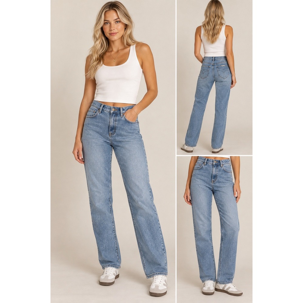 Rolla's Dusters High Rise Slim Jeans Size 27 Light Wash Vintage Denim
